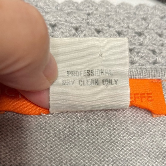 Cynthia Steffe Gray Cardigan Sweater w/Crochet Details Sz S - Picture 11 of 11